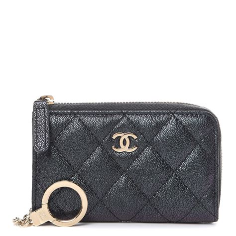 chanel 4 ring key holder|chanel zipped key holder.